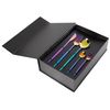 Cubertería Moderna Conjunto 30 Cubiertos Para 6 Personas Cuchillo Tenedor Cuchara Cucharilla Tenedor Para Postre Acero Inoxidable Multicolor Rigatoni - Multicolor