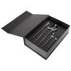 Cubertería Moderna Conjunto 30 Cubiertos Para 6 Personas Cuchillo Tenedor Cuchara Cucharilla Tenedor Para Postre Acero Inoxidable Negro Rigatoni - Negro