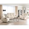 Conjunto De Sala De Estar 6 Plazas Reclinable Manual De Terciopelo Blanco Verdal - Blanco