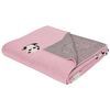 Manta Moderna Habitación Infantil Algodón Rosa Motivo Pandas 130 X 170 Cm Talokan - Rosa