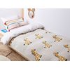 Manta Moderna Habitación Infantil Algodón Beige Motivo Jirafas 130 X 170 Cm Chilari - Beige