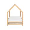 Cama Infantil Con Dosel Y Somier De Madera De Pino Clara 90 X 200 Cm Appy - Madera Clara