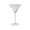 Conjunto De 4 Copas De Martini Sopladas A Mano 22 Cl Acabado Iridiscente Morganite - Transparente