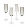 Conjunto De 4 Copas De Champán Sopladas A Mano Gris 23 Cl Quartz - Gris