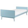 Cama Individual Moderna Somier De Láminas De Madera De Pino Azul Claro 90 X 200 Cm Bonnac - Azul