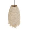 Lámpara Colgante Pantalla De Cáscara De Maíz Base De Hierro Flecos De Algas Marinas Estilo Boho Natural Tutong - Natural