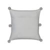 Conjunto De 2 Modernos Cojines Decorativos 45 X 45 Cm De Punto Fundas Extraíbles Gris Ocotea - Gris