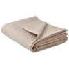 Colcha Cama Manta Decorativa Estampado Poliéster Gris Pardo 200 X 220 Cm Nape - Beige