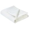 Colcha Cama Manta Decorativa Estampado Poliéster Blanco Crema 200 X 220 Cm Nape - Blanco