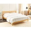 Colcha Cama Manta Decorativa Estampado Poliéster Blanco Crema 200 X 220 Cm Nape - Blanco