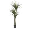 Planta Artificial En Maceta Para Interior Decoración De Plástico 198 Cm De Altura Dracaena Anita - Verde