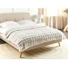 Manta Ropa De Cama Moderna De Poliéster Imitación De Piel De Conejo Peluda Dormitorio Blanca 150 X 200 Cm Salka - Blanco