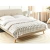 Manta Ropa De Cama Moderna De Poliéster Imitación De Piel De Conejo Peluda Dormitorio Blanca 200 X 220 Cm Salka - Blanco