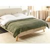 Colcha Decorativa De Tela Suave Dormitorio 200 X 220 Cm Verde Rakya - Verde