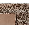 Colcha Estampado Leopardo De Poliéster Marrón 150 X 200 Cm Kudeli - Marrón