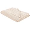 Colcha Decorativa Ropa De Cama Algodón 150 X 200 Cm Beige Claro Daulet - Beige