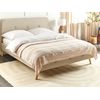 Colcha Decorativa Ropa De Cama Algodón 150 X 200 Cm Beige Claro Daulet - Beige