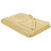 Colcha Decorativa Ropa De Cama Algodón 150 X 200 Cm Amarillo Daulet - Amarillo