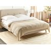 Colcha Decorativa Ropa De Cama Algodón 150 X 200 Cm Beige Ilen - Beige