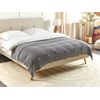 Colcha Decorativa Ropa De Cama Algodón 150 X 200 Cm Gris Ilen - Gris