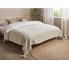 Colcha Decorativa Ropa De Cama Algodón Chenilla Con Borlas Beige 220 X 240 Cm Kazy - Beige