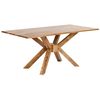 Mesa De Comedor De Madera De Acacia Clara Estilo Rústico 180 X 90 Cm Hayes - Madera Clara