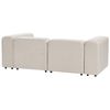 Moderno Sofá Modular 2 Plazas Conjunto De Sala De Estar Tapicería De Terciopelo Beige Falsterbo - Beige