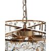 Lámpara De Araña Colgante Glamurosa Fabricada En Vidrio Y Metal En Color Dorado ⌀ 49 Cm Acheiro - Dorado