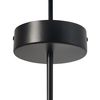 Lámpara Colgante Moderna Anillo De Luz Led Integrado De Techo Redondo Forma Decorativa Metal Negro Afram - Negro