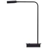 Lámpara De Escritorio Led Moderna Metal Con Base Pantalla Ajustable Oficina Estudio Negro Lawson - Negro