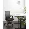 Silla De Oficina De Escritorio Giratoria Ajustable En Altura Tapicería De Malla Negro Virtuoso - Negro