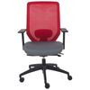 Silla De Oficina De Escritorio Giratoria Ajustable En Altura Tapicería De Malla Rojo Virtuoso - Rojo