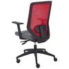 Silla De Oficina De Escritorio Giratoria Ajustable En Altura Tapicería De Malla Rojo Virtuoso - Rojo