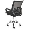 Silla De Oficina Escritorio Giratoria Regulable En Altura Respaldo Reclinable Negro Solid - Negro