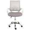 Silla De Oficina Escritorio Giratoria Regulable En Altura Respaldo Reclinable Gris Solid - Gris