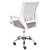 Silla De Oficina Escritorio Giratoria Regulable En Altura Respaldo Reclinable Gris Solid - Gris