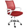 Silla De Oficina Escritorio Giratoria Regulable En Altura Respaldo Reclinable Rojo Solid - Rojo