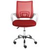 Silla De Oficina Escritorio Giratoria Regulable En Altura Respaldo Reclinable Rojo Solid - Rojo