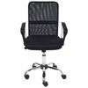 Silla De Oficina De Escritorio Giratoria Ajustable En Altura Tapicería De Malla Negro Best - Negro