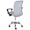 Silla De Oficina De Escritorio Giratoria Ajustable En Altura Tapicería De Malla Blanco Crema Best - Blanco