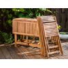 Conjunto De Jardín 5 Piezas Mesa De Exterior 4 Sillas Plegable De Madera De Acacia Frassine - Madera Clara