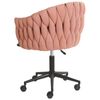 Silla De Oficina De Tela Rosa Giratoria Muebles De Oficina Milan - Rosa