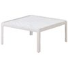 Mesa De Centro De Jardín 69 X 69 Cm Estructura Sintética Beige Claro Ferretti - Beige