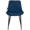 Clp Pack De 4 Sillas De Comedor Victoria En Terciopelo Azul 60x51x80 Cm