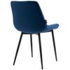 Clp Pack De 4 Sillas De Comedor Victoria En Terciopelo Azul 60x51x80 Cm