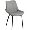 Clp Pack De 4 Sillas De Comedor Victoria En Terciopelo Gris 60x51x80 Cm