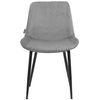 Clp Pack De 4 Sillas De Comedor Victoria En Terciopelo Gris 60x51x80 Cm