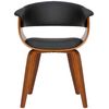 Clp Set De 2 Sillas De Comedor Bruce Madera Negro 55x60x75 Cm