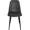 Clp Juego De 4 Sillas De Comedor Napier Simil Cuero Negro 51x44x88 Cm