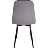 Clp Juego De 4 Sillas De Comedor Napier Terciopelo Gris Oscuro 51x44x88 Cm